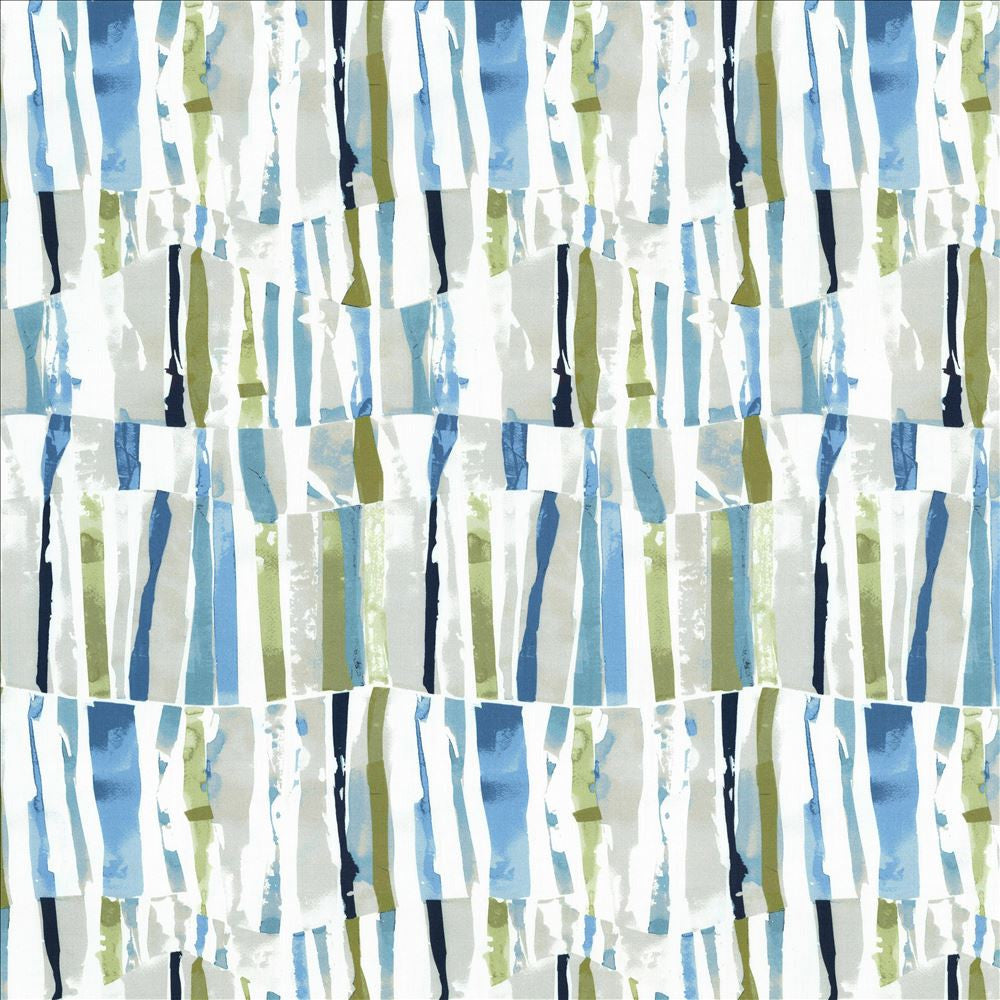 Contempo Stripe Aqua by Kasmir Designer Fabric 5081 100% Cotton
 INDIA 3,000 Wyzenbeek Double Rubs </p><p>Repeat: Horizontal: 13 4/8 inches and Vertical: 25 inches 54 - Swanky Fabrics -