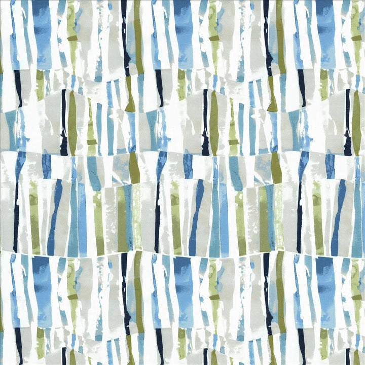 Contempo Stripe Aqua by Kasmir Designer Fabric 5081 100% Cotton
 INDIA 3,000 Wyzenbeek Double Rubs </p><p>Repeat: Horizontal: 13 4/8 inches and Vertical: 25 inches 54 - Swanky Fabrics -