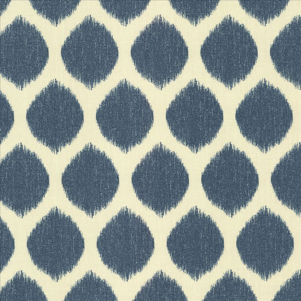 Cool Spot Blue by Kasmir Designer Fabric 5088 100% Cotton
 UNITED KINGDOM 16,000 Martindale Cycles </p><p>Repeat: Horizontal: 2 2/8 inches and Vertical: 4 inches 54 - Swanky Fabrics -