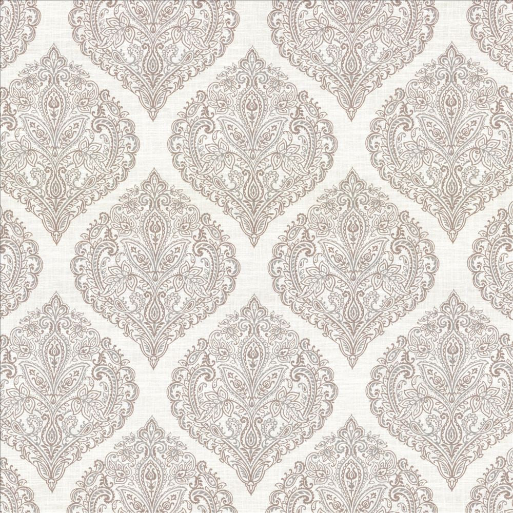 Copa Damask Parchment  by Kasmir Designer Fabric 5062 55% Linen
45% Rayon
 CHINA 15,000 Wyzenbeek Double Rubs Horizontal: 14 3/8 inches and Vertical: 14 5/8 inches 54  - Swanky Fabrics -