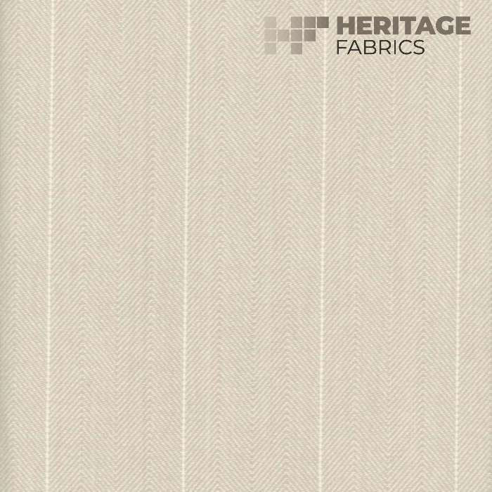 Copley Stripe Whitelinen by Heritage Designer Fabric - 100% Cotton India 15,000 Horizontal: 2.3" and Vertical: N/A 54" - Swanky Fabrics -