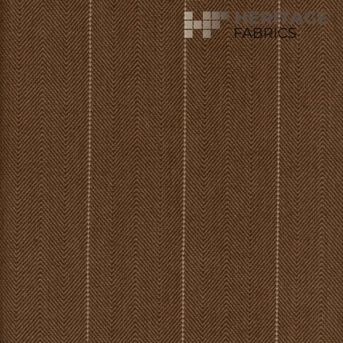 Copley Stripe Bark by Heritage Designer Fabric - 100% Cotton India 15,000 Horizontal: 2.3" and Vertical: N/A 54" - Swanky Fabrics -
