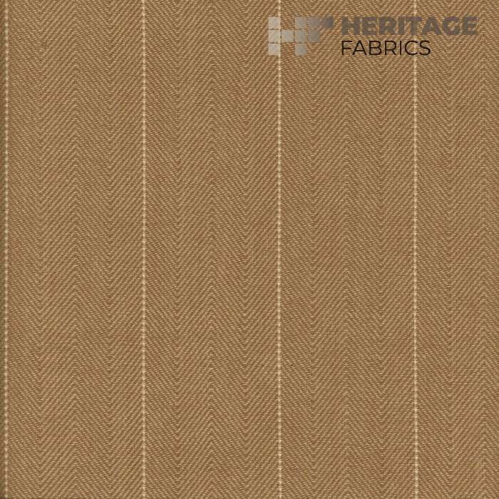 Copley Stripe Caramel by Heritage Designer Fabric - 100% Cotton India 15,000 Horizontal: 2.3" and Vertical: N/A 54" - Swanky Fabrics -