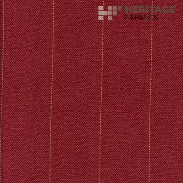 Copley Stripe Cardinal by Heritage Fabric - 100% Cotton India 15,000 Horizontal: 2.3" and Vertical: N/A 54" - Fabric Carolina -