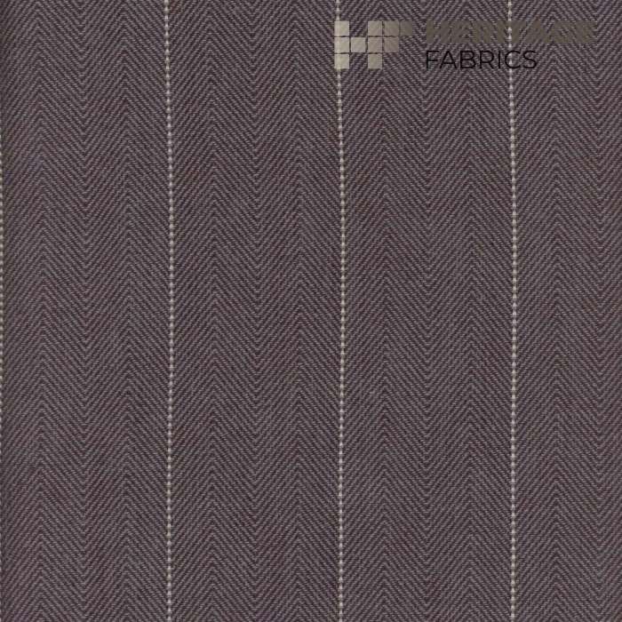 Copley Stripe Slate by Heritage Fabric - 100% Cotton India 15,000 Horizontal: 2.3" and Vertical: N/A 54" - Fabric Carolina -
