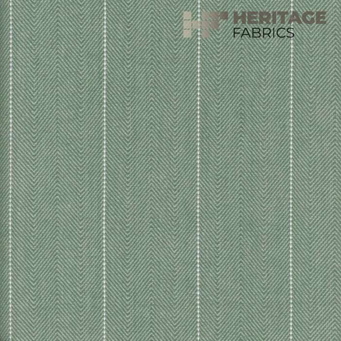 Copley Stripe Thyme by Heritage Fabric - 100% Cotton India 15,000 Horizontal: 2.3" and Vertical: N/A 54" - Fabric Carolina -