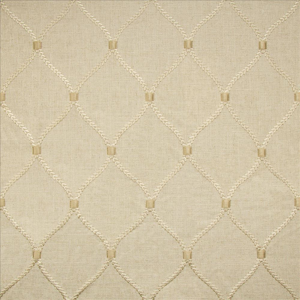 Corset Flax by Kasmir Designer Fabric 1450 70% Rayon
30% Linen
 INDIA </p><p>Repeat: Horizontal: 4 2/8 inches and Vertical: 6 2/8 inches 54 - Swanky Fabrics -