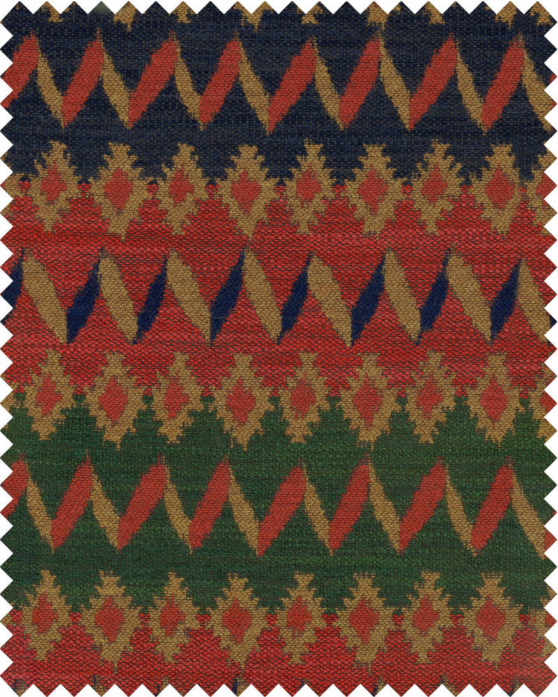 Mind The Gap Fabric CORTINA Woven Fabric (FB00113) | FB00113 | TYROL APRES-SKI HOME COLLECTION | Blue, Green, Red, Yellow | Fabric Carolina | https://www.fabriccarolina.com/
