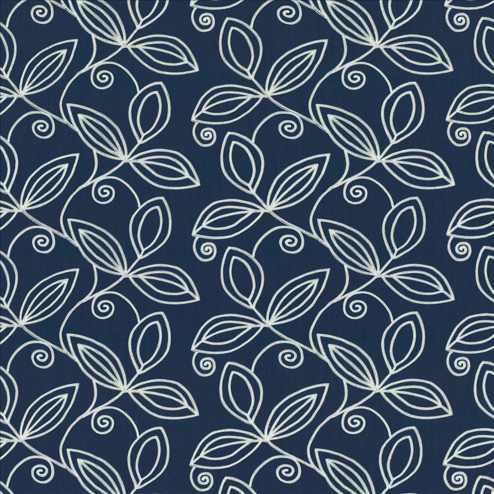 Countryside Indigo  by Kasmir Designer Fabric 1454 100% Polyester
 INDIA Not Tested Horizontal: 18 inches and Vertical: 9 4/8 inches 54  - Swanky Fabrics -