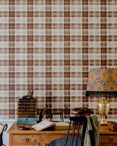 Mind the Gap Wallpaper Mind The Gap   COUNTRYSIDE PLAID Leather   (WP30012)