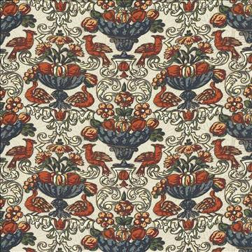 Coventry Manor Document by Kasmir Designer Fabric 1434 100% Linen USA 9,000 Wyzenbeek Double Rubs H: 27 inches, V: 24 inches 54 - 56 - Swanky Fabrics - Kasmir