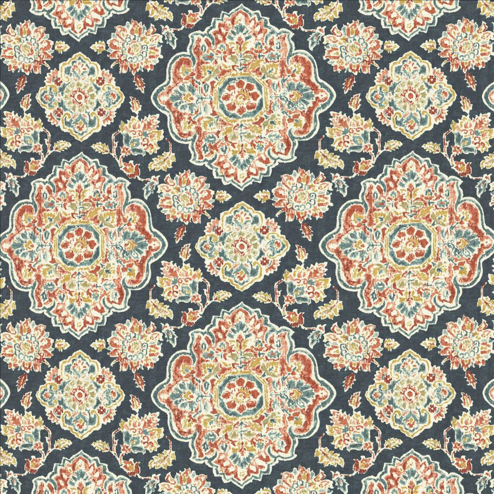 Cowan Court Blue by Kasmir Designer Fabric See sample 70% Viscose
30% Linen
 SPAIN 30,000 Wyzenbeek Double Rubs </p><p>Repeat: Horizontal: 27 inches and Vertical: 27 inches 54 - Swanky Fabrics -