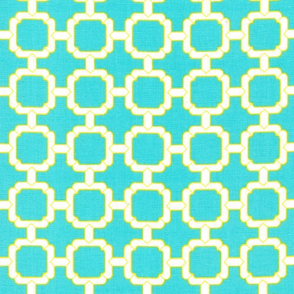 Cozumel Fret Parakeet by Kasmir Designer Fabric 5073 100% Cotton
 TURKMENISTAN </p><p>Repeat: Horizontal: 1 7/8 inches and Vertical: 1 7/8 inches 54 - 55 - Swanky Fabrics -