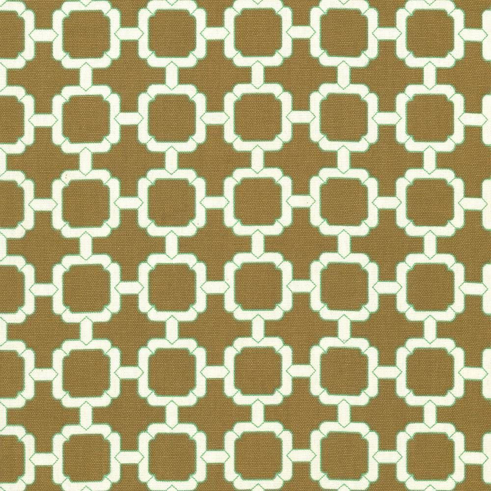 Cozumel Fret Walnut by Kasmir Designer Fabric 5018 100% Cotton
 TURKMENISTAN </p><p>Repeat: Horizontal: 1 7/8 inches and Vertical: 1 7/8 inches 54 - 55 - Swanky Fabrics -