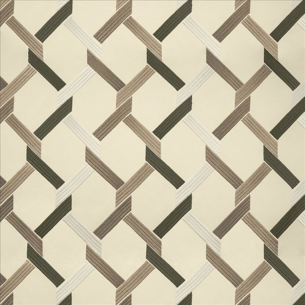 Crosswise Silver by Kasmir Designer Fabric 1466 100% Polyester
 INDIA 30,000 Wyzenbeek Double Rubs </p><p>Repeat: Horizontal: 7 4/8 inches and Vertical: 6 2/8 inches 54 - Swanky Fabrics -