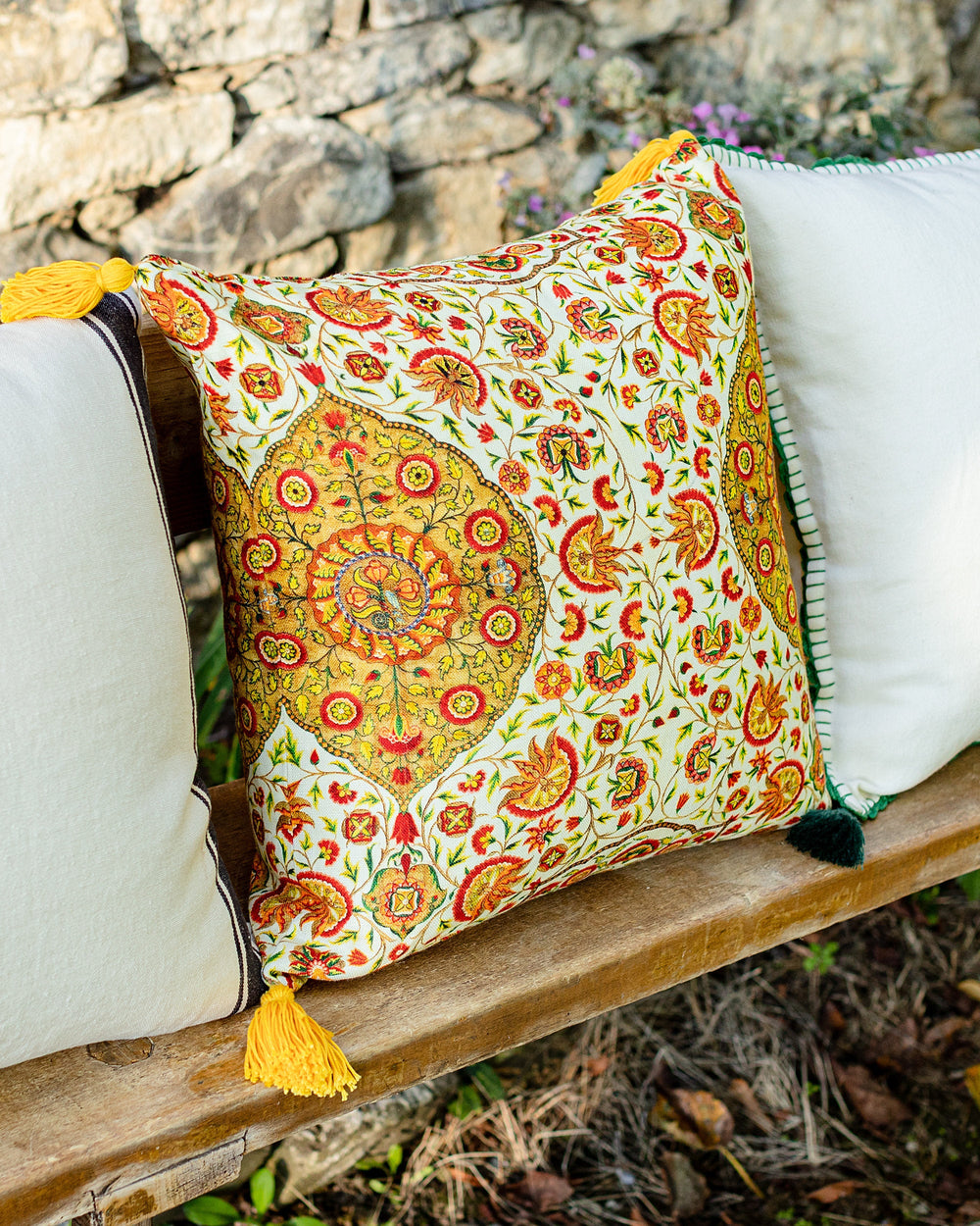 Csardas linen fabric by Mind the Gap (FB00043), view 2