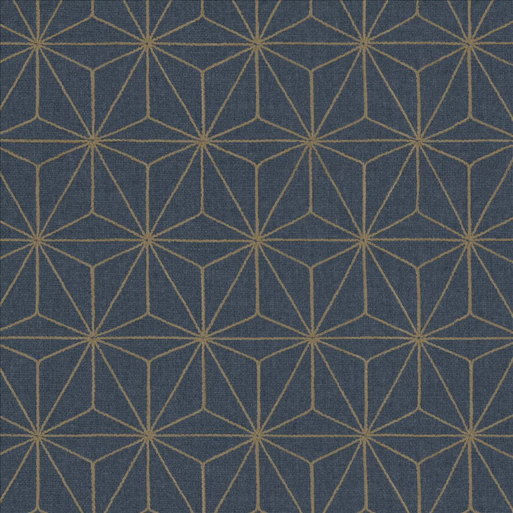 Cubes Navy by Kasmir Designer Fabric See sample 100% Polyester
 INDIA Not Tested </p><p>Repeat: Horizontal: 3 4/8 inches and Vertical: 6 2/8 inches 54 - Swanky Fabrics -
