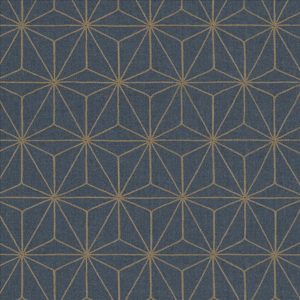 Cubes Navy by Kasmir Designer Fabric 5156 100% Polyester
 INDIA </p><p>Repeat: Horizontal: 3 4/8 inches and Vertical: 6 2/8 inches 54 - Swanky Fabrics -