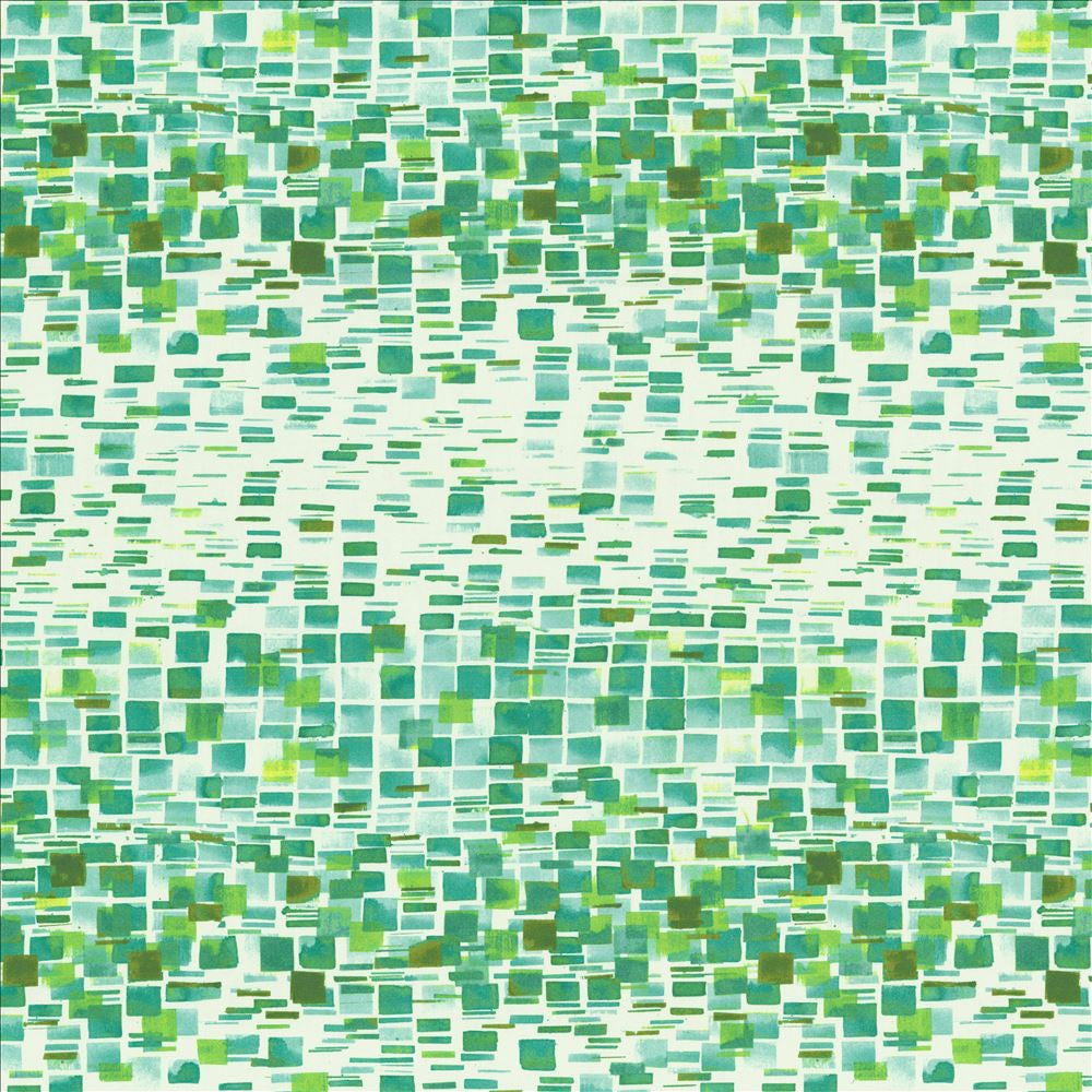 Cubic Green by Kasmir Designer Fabric 5154 100% Cotton SPAIN 51,000 Wyzenbeek Double Rubs Horizontal: 27 inches and Vertical: 27 inches 54 - Swanky Fabrics -
