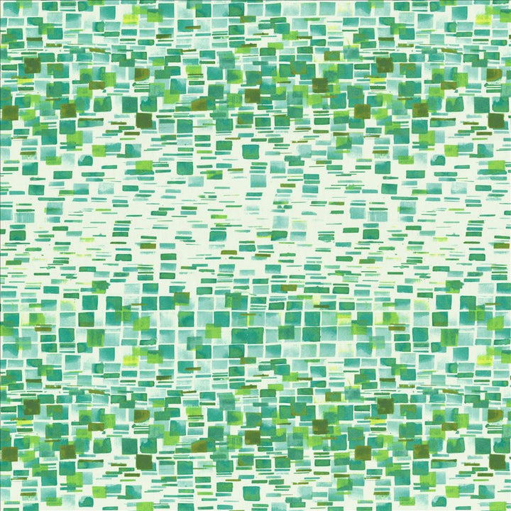 Cubic Green by Kasmir Designer Fabric 5154 100% Cotton SPAIN 51,000 Wyzenbeek Double Rubs Horizontal: 27 inches and Vertical: 27 inches 54 - Swanky Fabrics -
