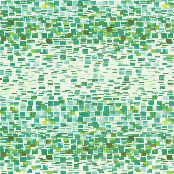 Cubic Green  by Kasmir Designer Fabric 5154 100% Cotton
 SPAIN 51,000 Wyzenbeek Double Rubs Horizontal: 27 inches and Vertical: 27 inches 54  - Swanky Fabrics -