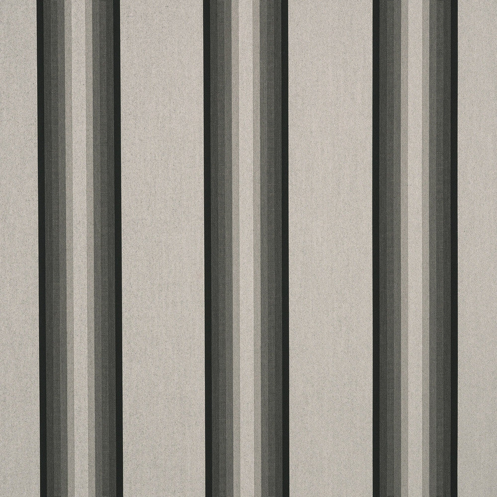 4799 Grey / Black / White by Sunbrella Designer Fabric Sunbrella Awning Stripes 100% SunbrellaÂ® Acrylic USA or Imported 10-Year Horizontal: and Vertical: 46 in. - Swanky Fabrics -