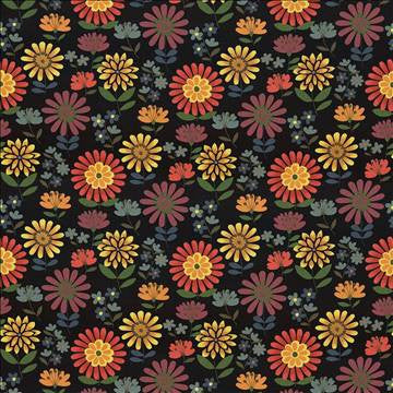 Daisy Daze Fiesta by Kasmir Designer Fabric 5078 100% Cotton TURKMENISTAN 12,000 Wyzenbeek Double Rubs H: 27 inches, V: 25 2/8 inches 54 - 55 - Swanky Fabrics - Kasmir