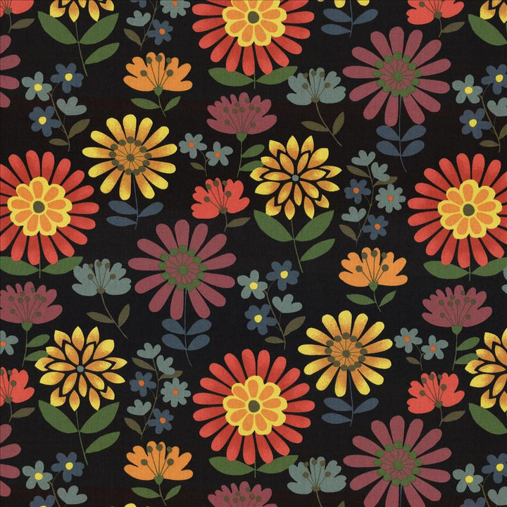 Daisy Daze Fiesta by Kasmir Designer Fabric 5078 100% Cotton
 TURKMENISTAN 12,000 Wyzenbeek Double Rubs </p><p>Repeat: Horizontal: 27 inches and Vertical: 25 2/8 inches 54 - Swanky Fabrics -