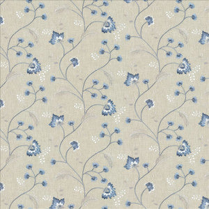 Kasmir Fabric Dandy Floral Cornflower