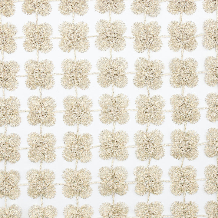 Daphne Cream by Europatex Designer Fabric Daphne & Twinkle 100% Polyester 01.00" H, 01.00" V 110.00 inches - Swanky Fabrics -