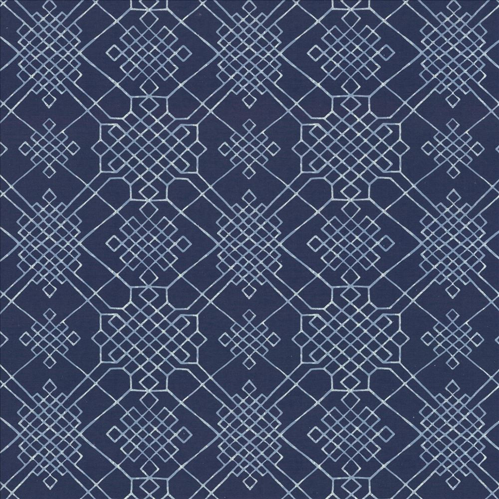 Dara Blue by Kasmir Designer Fabric See sample 55% Linen
45% Cotton
 CHINA 15,000 Wyzenbeek Double Rubs </p><p>Repeat: Horizontal: 13 4/8 inches and Vertical: 13 4/8 inches 54 - Swanky Fabrics -