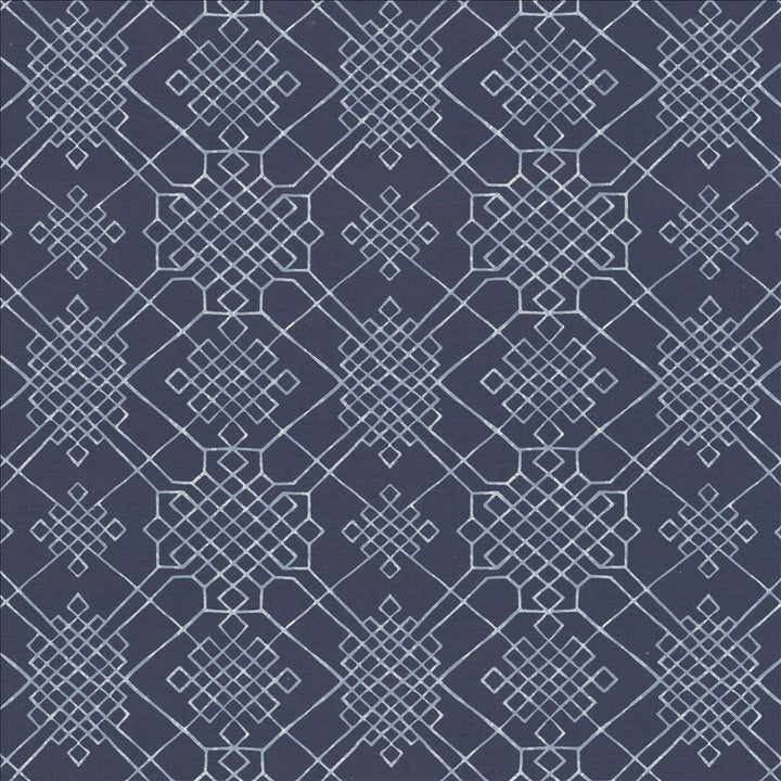 Dara Blue by Kasmir Designer Fabric 1454 55% Linen
45% Cotton
 CHINA </p><p>Repeat: Horizontal: 13 4/8 inches and Vertical: 13 4/8 inches 54 - Swanky Fabrics -