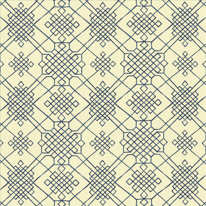 Dara Indigo by Kasmir Designer Fabric 5154 55% Linen 45% Cotton CHINA 15,000 Wyzenbeek Double Rubs Horizontal: 13 4/8 inches and Vertical: 13 4/8 inches 54 - Swanky Fabrics -