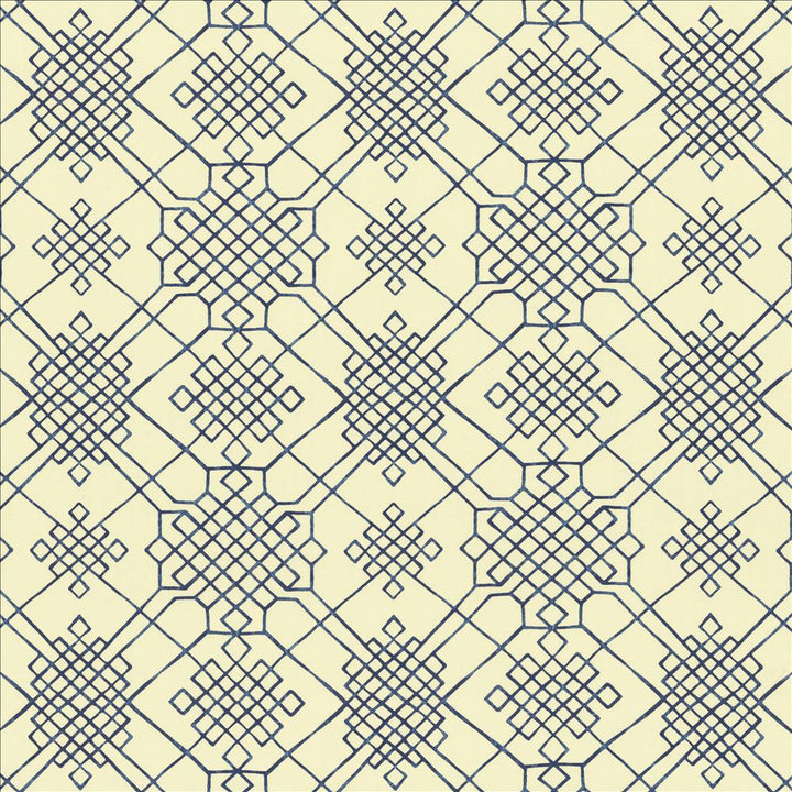 Dara Indigo by Kasmir Designer Fabric 5154 55% Linen
45% Cotton
 CHINA </p><p>Repeat: Horizontal: 13 4/8 inches and Vertical: 13 4/8 inches 54 - Swanky Fabrics -