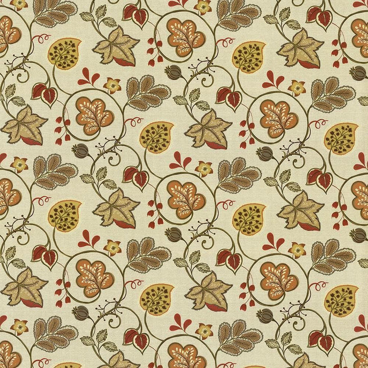 Darjeeling Harvest by Kasmir Designer Fabric 5063 100% Cotton
 PAKISTAN </p><p>Repeat: Horizontal: 27 inches and Vertical: 25 2/8 inches 54 - 55 - Swanky Fabrics -