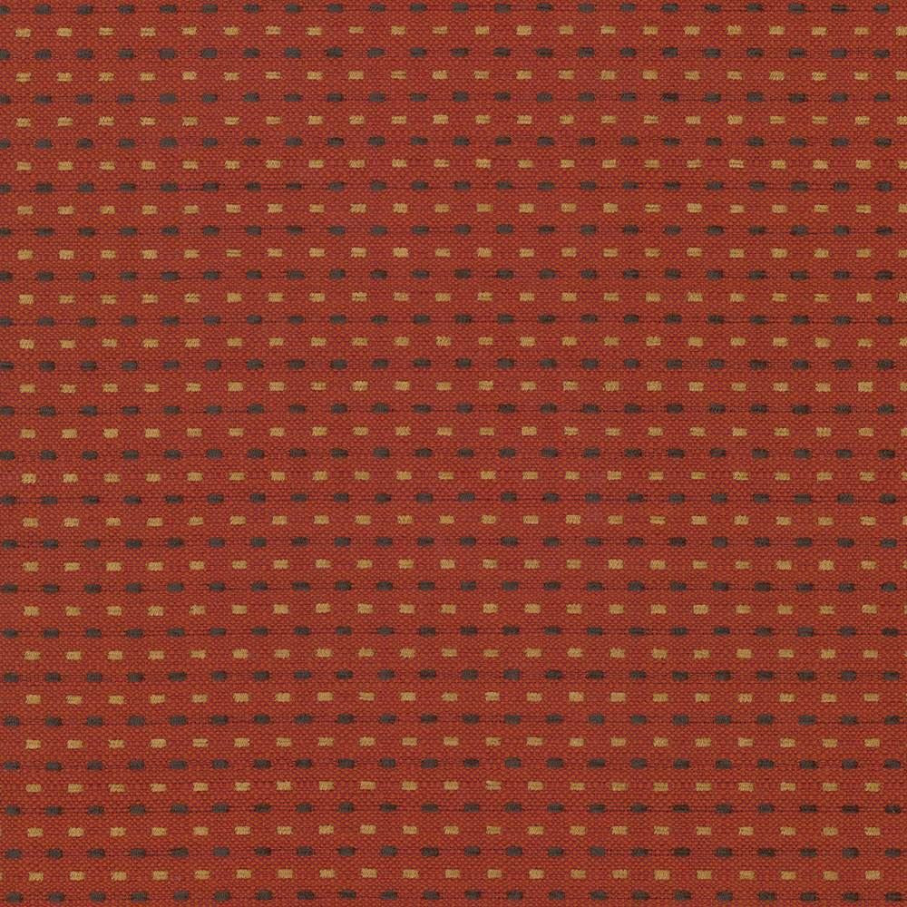 Dash It Paprika by Kasmir Designer Fabric 5070 100% Polyester
 CHINA 3,000 Wyzenbeek Double Rubs </p><p>Repeat: Horizontal: 4/8 inches and Vertical: 4/8 inches 54 - Swanky Fabrics -