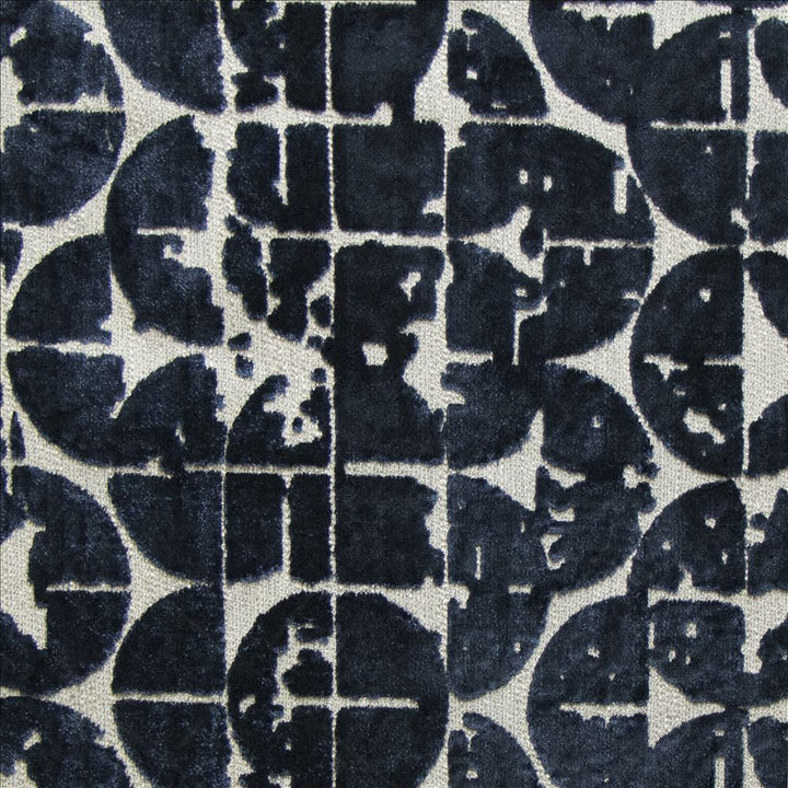 Dashing Navy  by Kasmir Designer Fabric 1474 62% Viscose 32% Polyester 6% Cotton  INDIA  </p><p>Repeat: Horizontal: 14 inches and Vertical: 21 2/8 inches 56  - Swanky Fabrics -