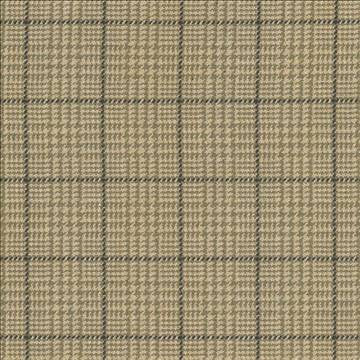 Dashing Plaid Khaki by Kasmir Designer Fabric 5066 75% Cotton 25% Acrylic USA 15,000 Wyzenbeek Double Rubs H: 2 inches, V: 2 inches 54 - 58 - Swanky Fabrics - Kasmir