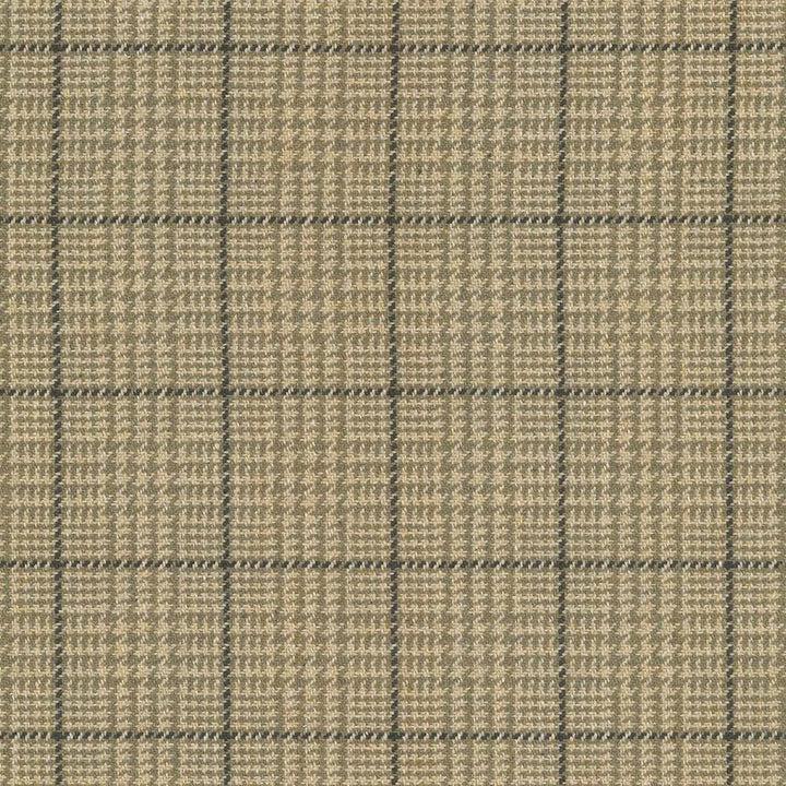 Dashing Plaid Khaki by Kasmir Designer Fabric 5066 75% Cotton 25% Acrylic USA 15,000 Wyzenbeek Double Rubs Horizontal: 2 inches and Vertical: 2 inches 54 - 58 - Swanky Fabrics -