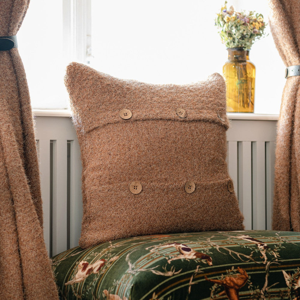 Mind The Gap Pillows DECKE Cushion (LC40185) | LC40185 | TYROL APRES-SKI HOME COLLECTION | 20 x 20 in | Brown | Fabric Carolina | https://www.fabriccarolina.com/