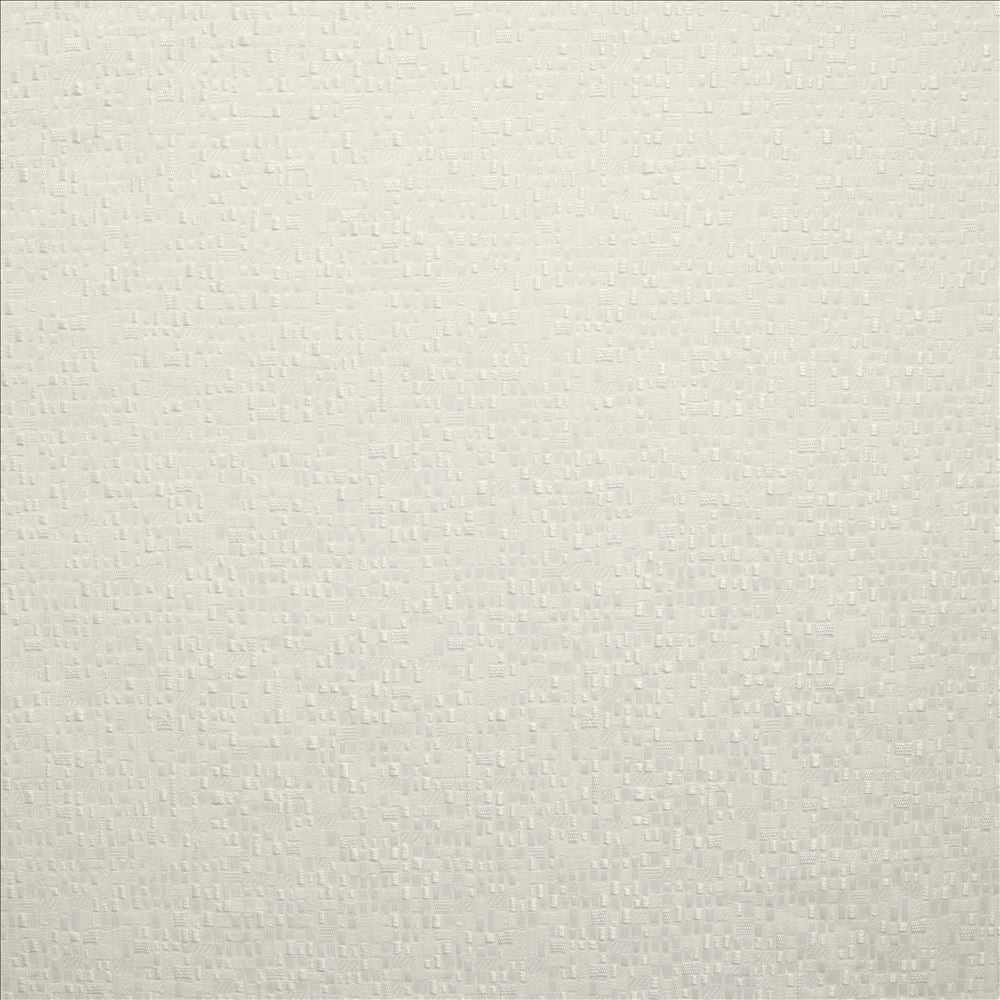 Deja Optic White by Kasmir Designer Fabric See sample 100% Polyester
 INDIA 80,000 Wyzenbeek Double Rubs </p><p>Repeat: Horizontal: 6 7/8 inches and Vertical: 9 7/8 inches 55 - Swanky Fabrics -