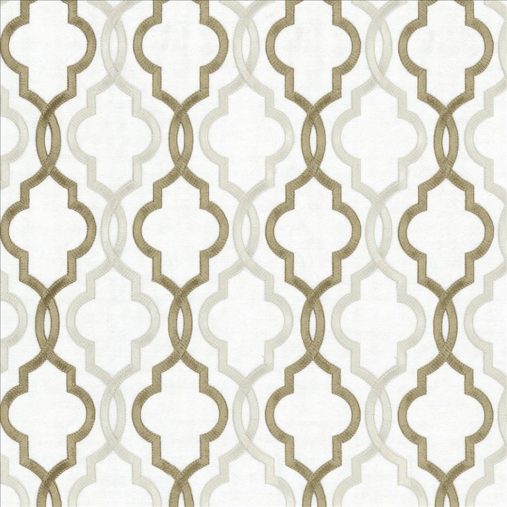 Della Ivory by Kasmir Designer Fabric 5111 88% Rayon 12% Polyester INDIA Not Tested Horizontal: 4 6/8 inches and Vertical: 6 3/8 inches 51 - 56 - Swanky Fabrics -