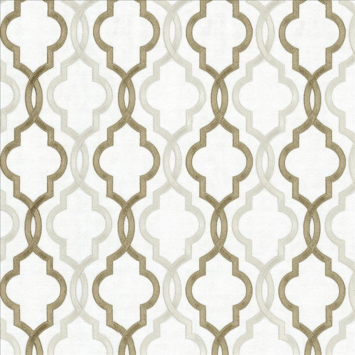 Della Ivory by Kasmir Designer Fabric 5111 88% Rayon 12% Polyester INDIA Not Tested Horizontal: 4 6/8 inches and Vertical: 6 3/8 inches 51 - 56 - Swanky Fabrics -