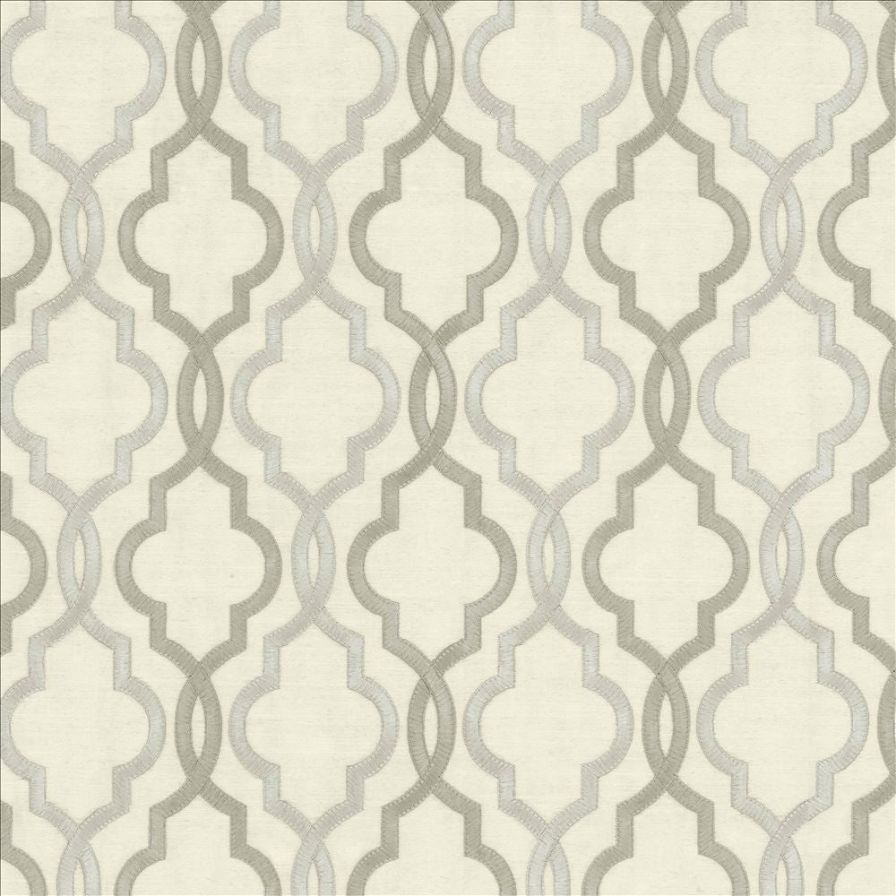 Della Platinum by Kasmir Designer Fabric 5113 88% Rayon 12% Polyester INDIA Not Tested Horizontal: 4 6/8 inches and Vertical: 6 3/8 inches 51 - 56 - Swanky Fabrics -