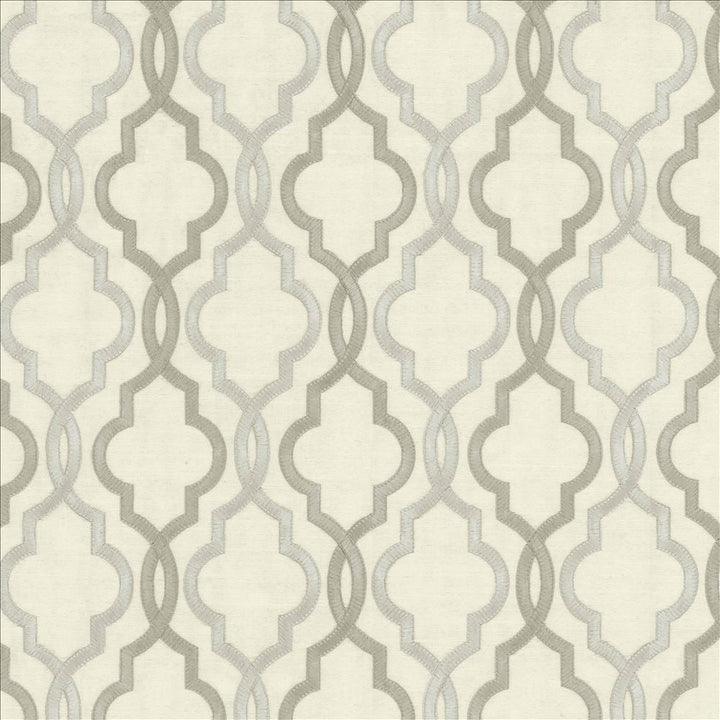 Della Platinum by Kasmir Designer Fabric 5156 88% Rayon 12% Polyester INDIA Not Tested Horizontal: 4 6/8 inches and Vertical: 6 3/8 inches 51 - 56 - Swanky Fabrics -