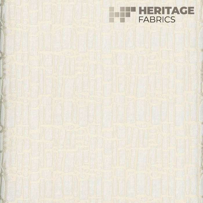 Delray Ivory by Heritage Designer Fabric - 100% Polyester India 3,000 Horizontal: 3.25" and Vertical: 3" 54" - Swanky Fabrics -