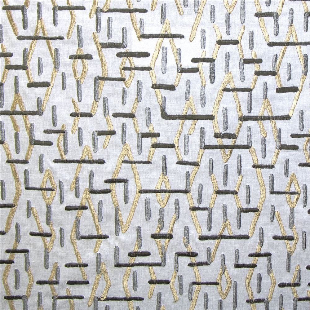 Denobli Gold  by Kasmir Designer Fabric 1473 45% Cotton 35% Rayon 16% Polyester 4% Linen  INDIA  </p><p>Repeat: Horizontal: 12 6/8 inches and Vertical: 15 4/8 inches 54  - Swanky Fabrics -