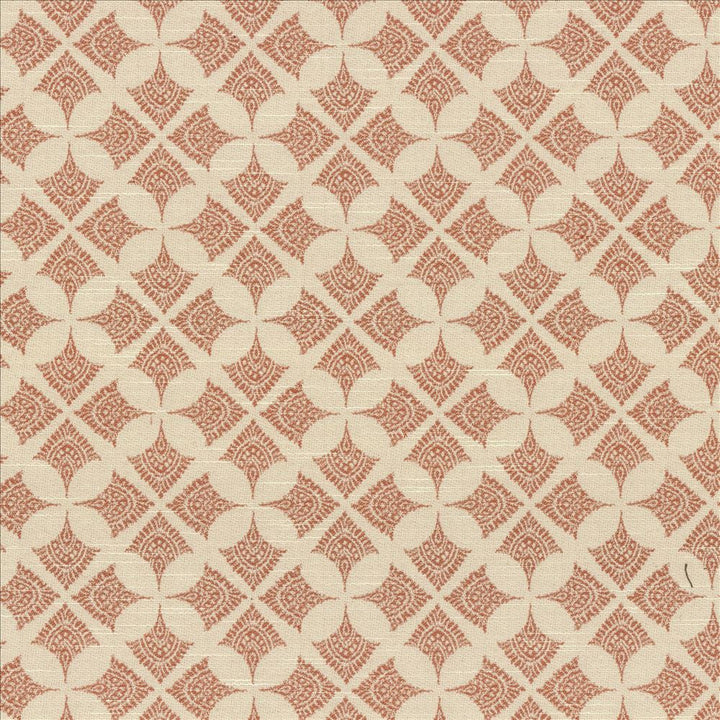 Devi Persimmon by Kasmir Designer Fabric 5087 92% Polyester
8% Cotton
 CHINA </p><p>Repeat: Horizontal: 5 3/8 inches and Vertical: 5 inches 54 - Swanky Fabrics -