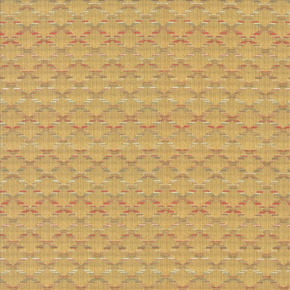 Diamonside Gold by Kasmir Designer Fabric See sample 55% Polyester
45% Rayon
 CHINA 25,000 Wyzenbeek Double Rubs </p><p>Repeat: Horizontal: 1 2/8 inches and Vertical: 4/8 inches 55 - Swanky Fabrics -