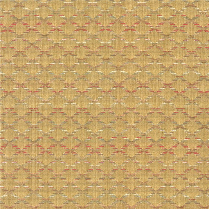 Diamonside Gold by Kasmir Designer Fabric 5086 55% Polyester
45% Rayon
 CHINA </p><p>Repeat: Horizontal: 1 2/8 inches and Vertical: 4/8 inches 55 - Swanky Fabrics -